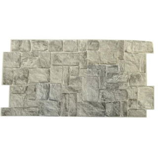 Panel PVC 98x49cm kamień szary 19925